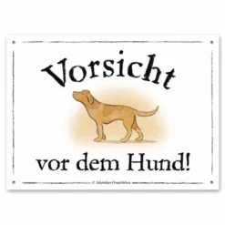 Warnschild: Vorsicht Vor Dem Hund!
