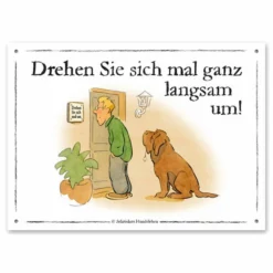 Warnschild: Drehen Sie Sich Um!